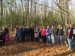 Hikers opting outside at Throne Hill.